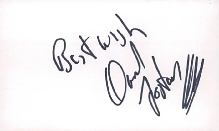 David Foster autograph