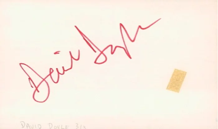 David Doyle autograph