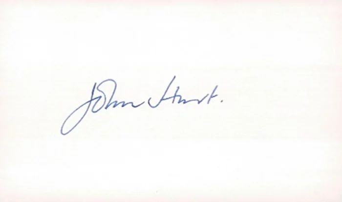 John Hurt autograph