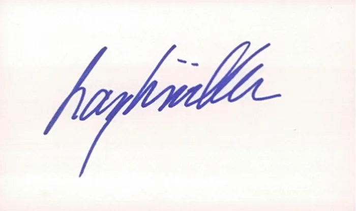 Larry Linville autograph