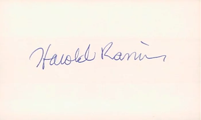 Harold Ramis autograph