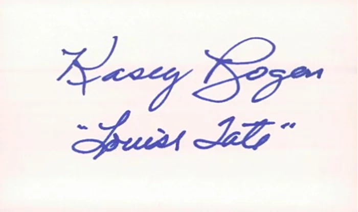 Kasey Rogers autograph