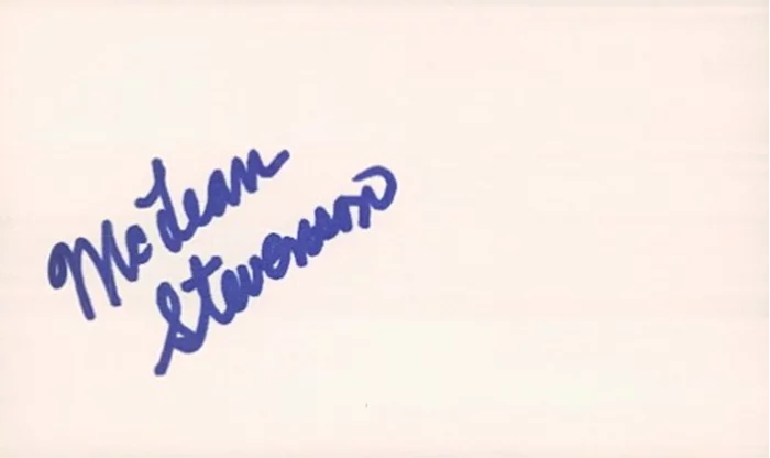 McLean Stevenson autograph