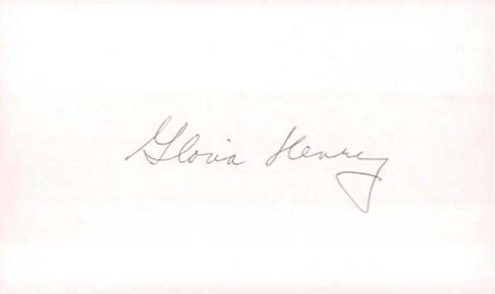 Gloria Henry autograph