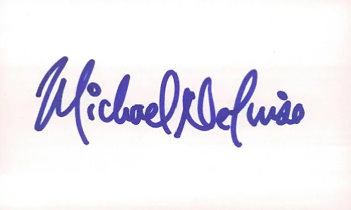 Michael DeLuise autograph