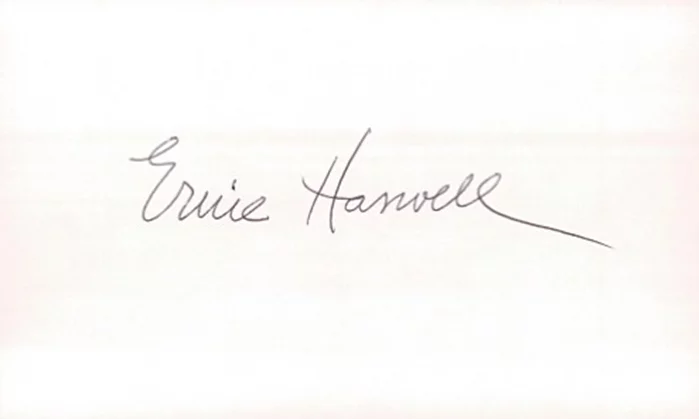 Ernie Harwell autograph