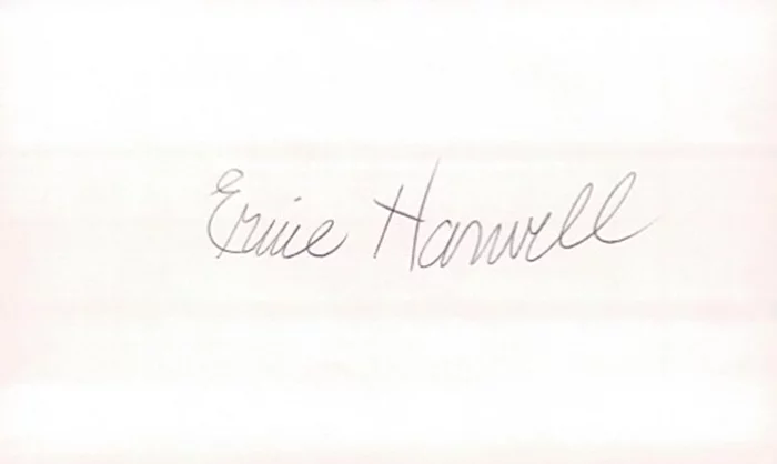Ernie Harwell autograph