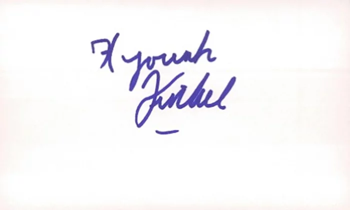 Fyvush Finkel autograph