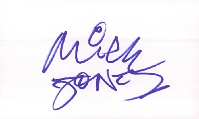 Mick Jones autograph