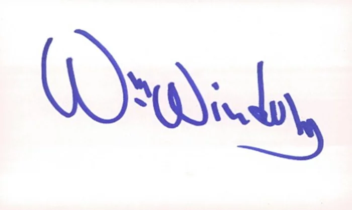 William Windom autograph