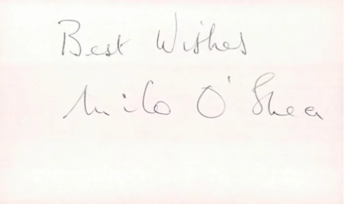 Milo O'Shea autograph