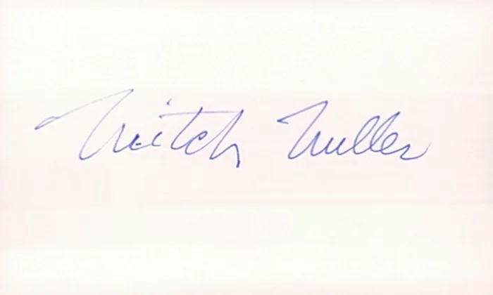 Mitch Miller autograph