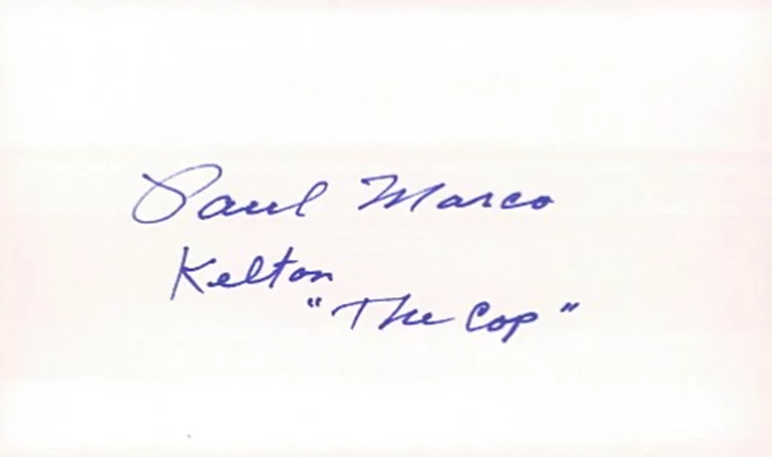 Paul Marco autograph