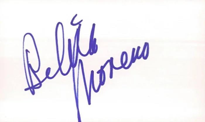 Belita Moreno autograph