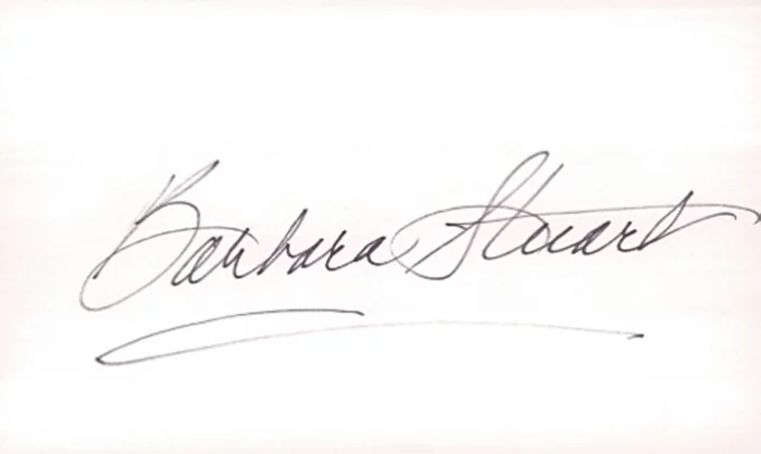 Barbara Stuart autograph