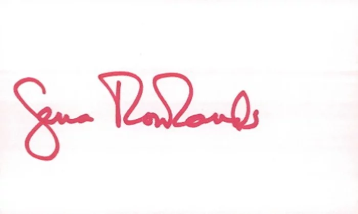 Gena Rowlands autograph