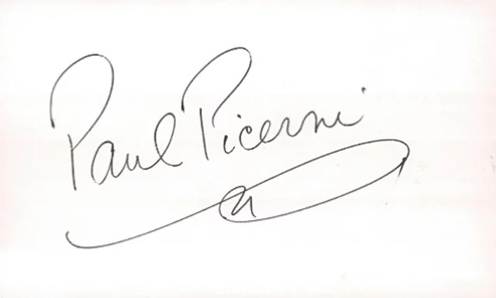 Paul Picerni autograph
