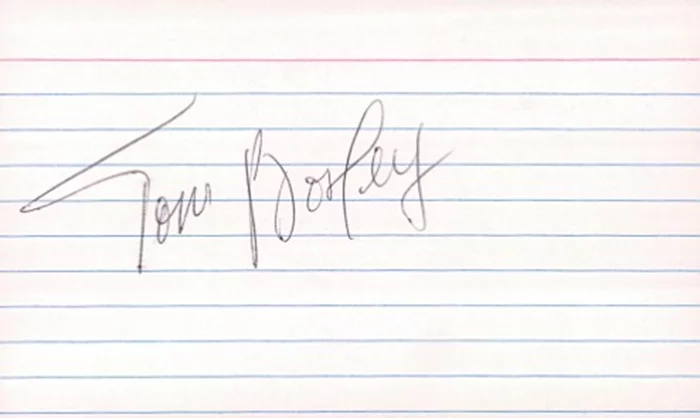 Tom Bosley autograph