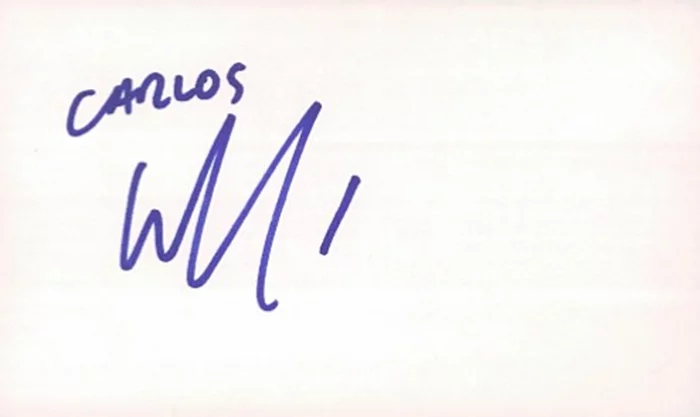 Carlos Alazraqui autograph