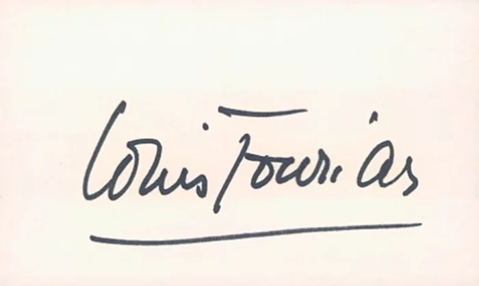 Louis Jourdan autograph