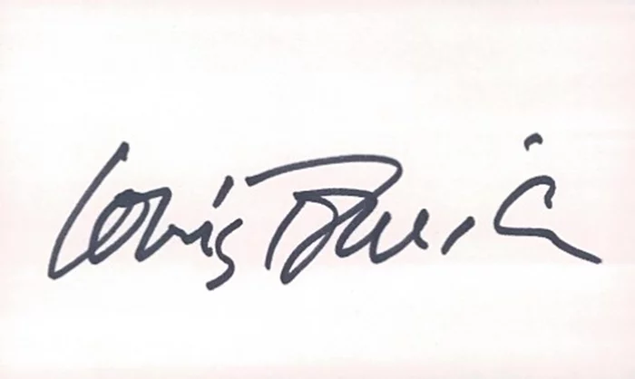 Louis Jourdan autograph