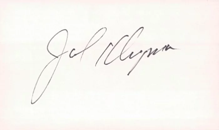 Jack Klugman autograph