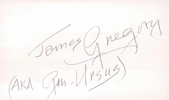 James Gregory autograph