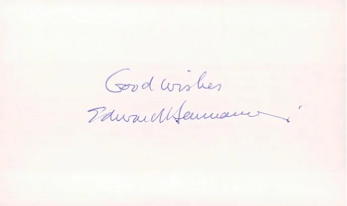 Edward Herrmann autograph