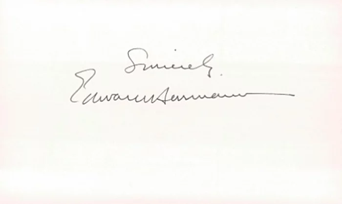 Edward Herrmann autograph