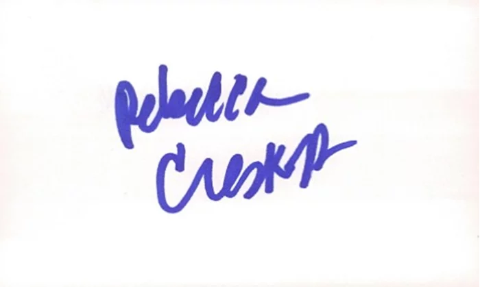 Rebecca Creskoff autograph
