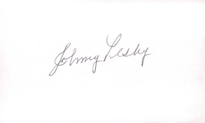 Johnny Pesky autograph