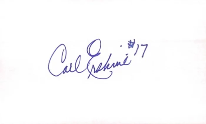 Carl Erskine autograph