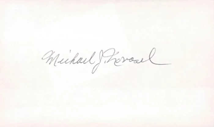 Michael J. Novosel autograph