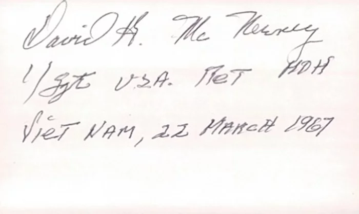 David McNerney autograph