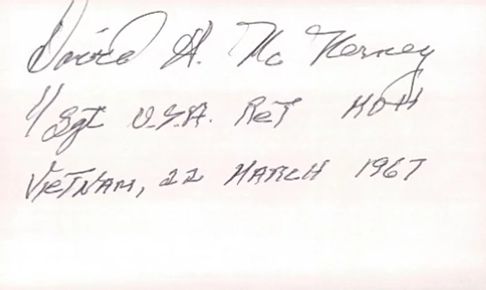 David McNerney autograph