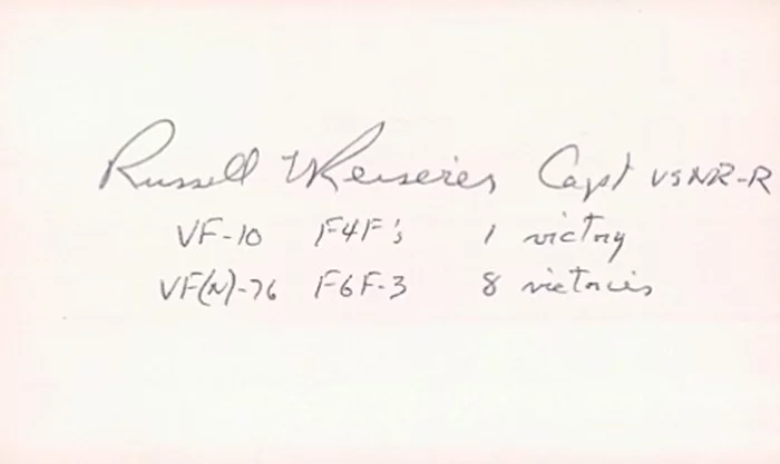 Russell L. Reiserer autograph