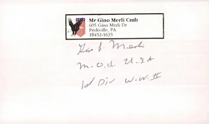 Gino Merli autograph