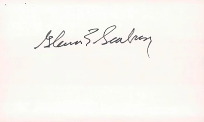 Glenn Seaborg autograph