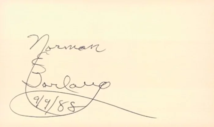 Norman Borlaug autograph