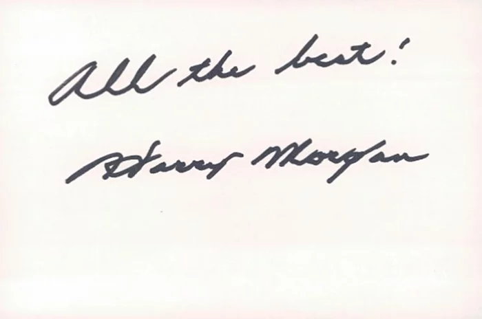 Harry Morgan autograph