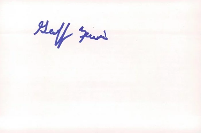 Geoffrey Lewis autograph