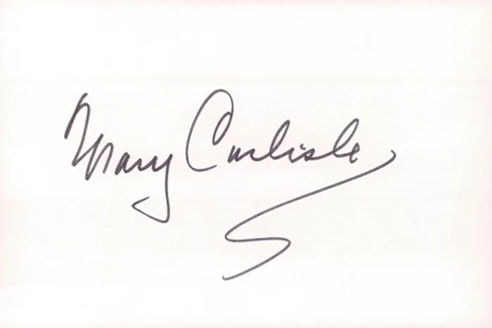 Mary Carlisle autograph