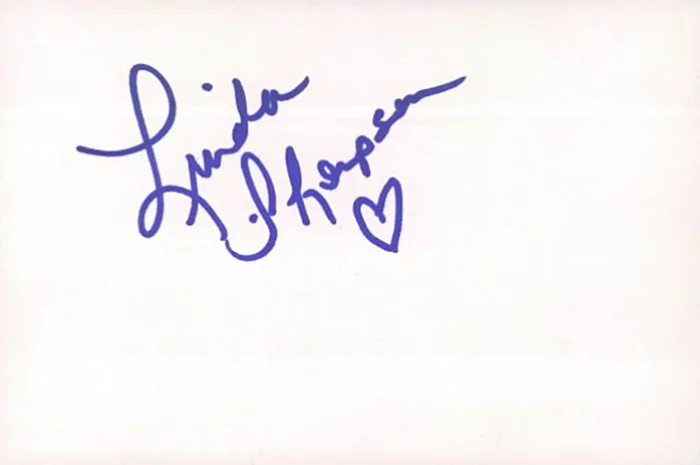 Linda Thompson autograph