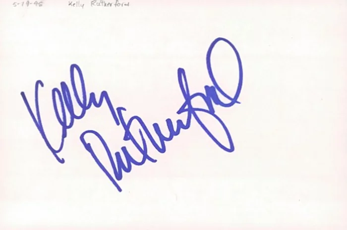 Kelly Rutherford autograph