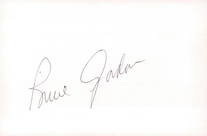 Bruce Gordon autograph
