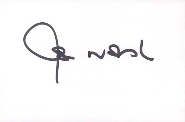 John Noble autograph