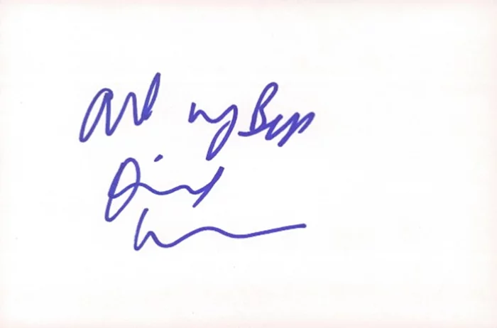 Diane Warren autograph
