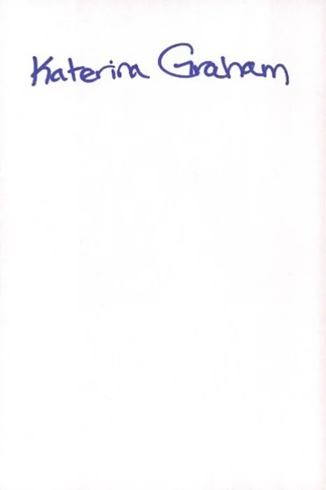 Katerina Graham autograph