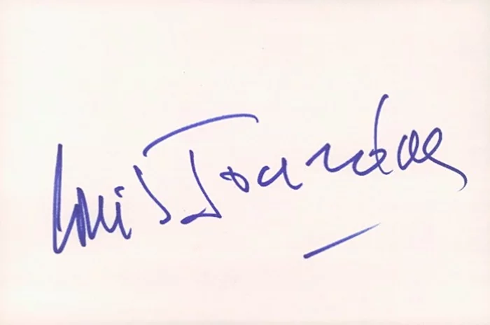 Louis Jourdan autograph
