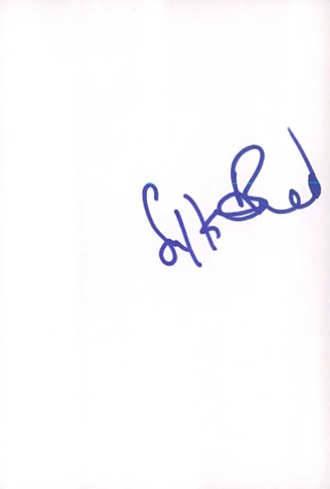 Saffron Burrows autograph
